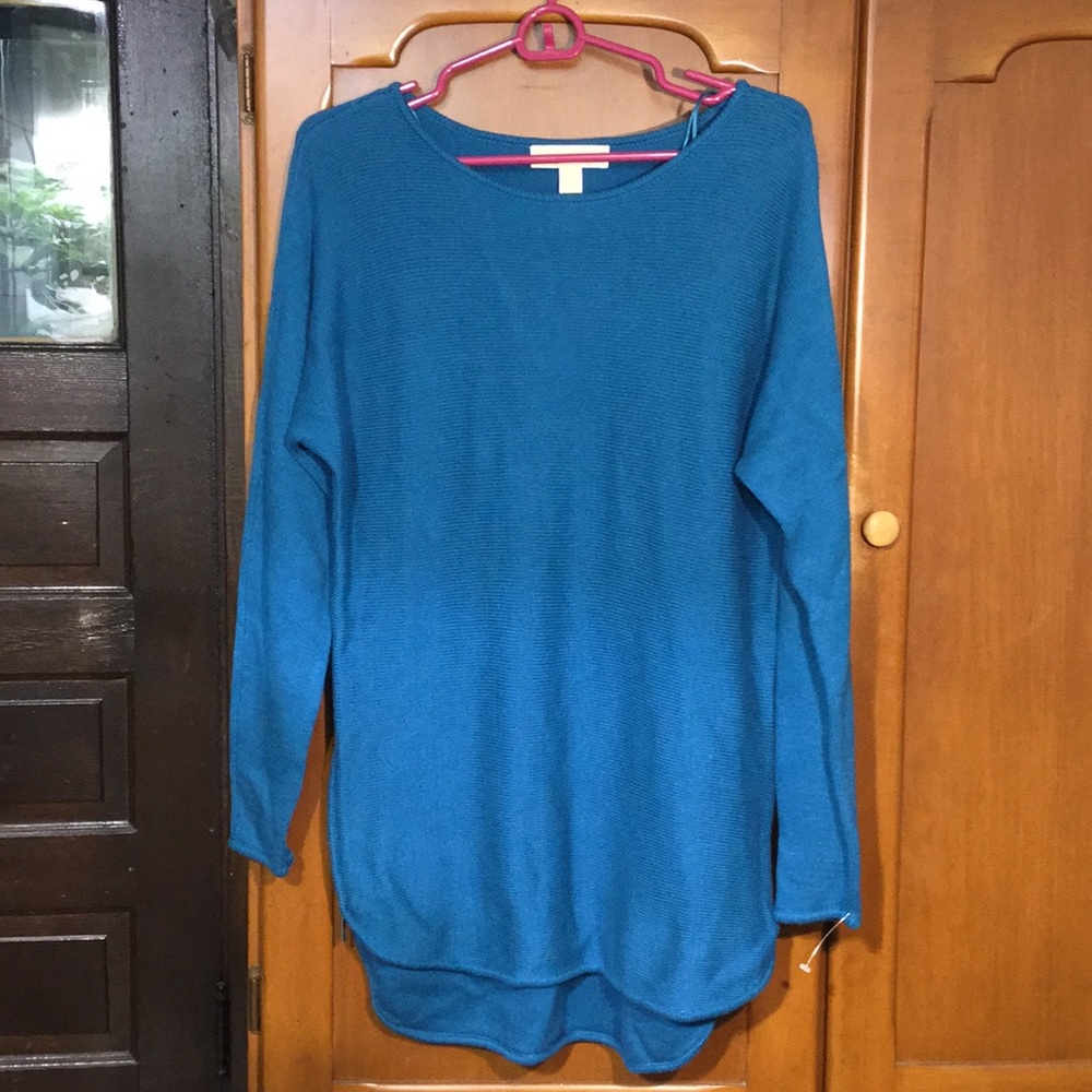 Michael Kors blue sweater tunic